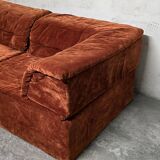 Vintage Modular 2-Seater Sofa by Hans Hopfer for Roche Bobois, 1972