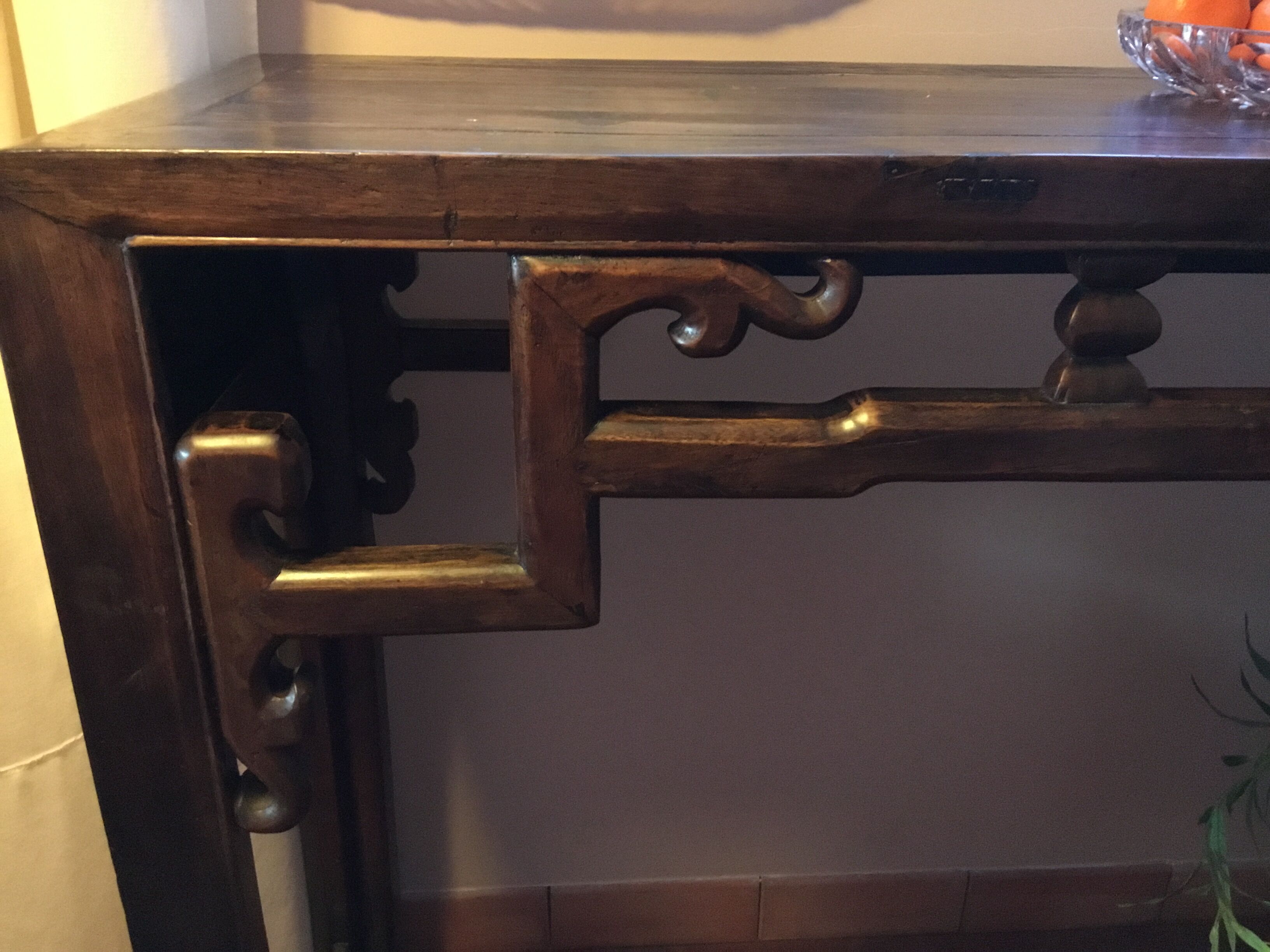 Ancient Chinese elm console