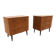 Set de 2 commodes scandinave en teck, Suède, 1950