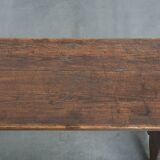 Timeless and characterful antique English hallway bench / bench for the dining table made of pinewood