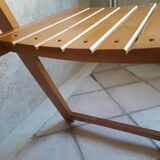Wooden folding chair