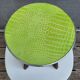 Vintage pop design stool 1950 • granny green leather