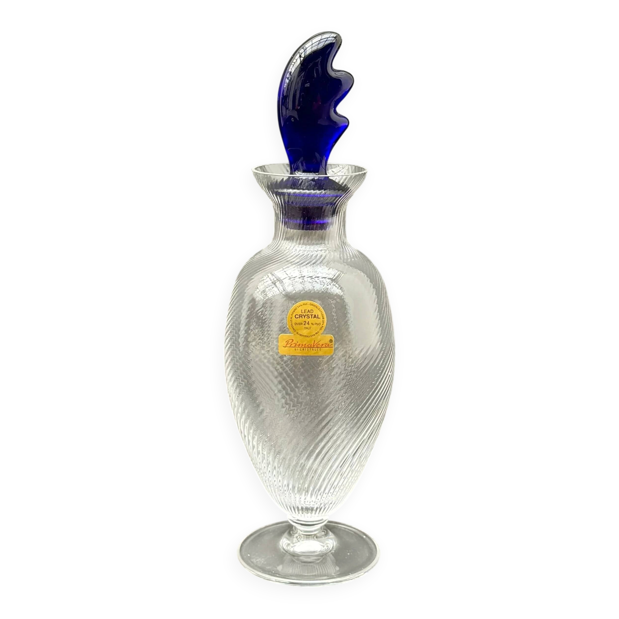 Spring carafe made of crystal, Italy 1970.