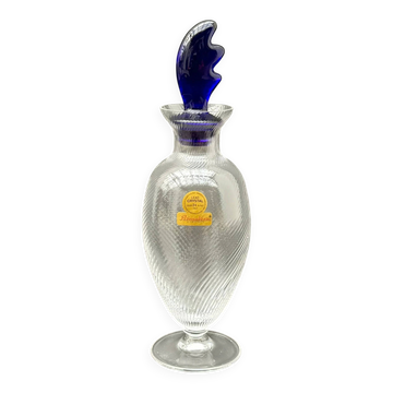 Carafe de primavera di cristallo en cristal, italie 1970