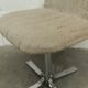 Swivel chair in chrome and clean, sturdy patterned fabric from the 1970s.