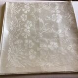 Set of 6 towels in ivory cotton damask