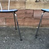 Paire de chaises en formica vintage 1960