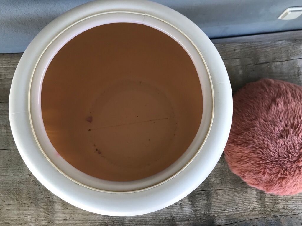 Vintage pouf "Egg" Allibert