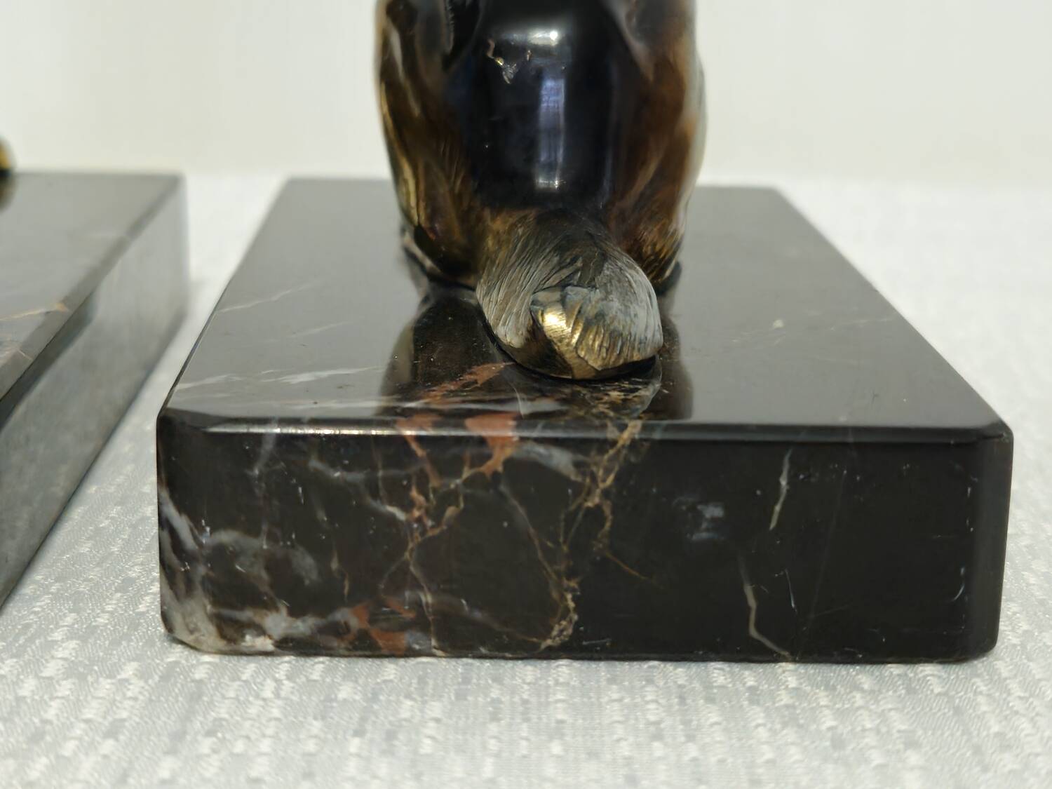 Vintage dog bookends
