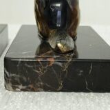 Paire de serre-livres chiens vintage