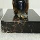 Vintage dog bookends