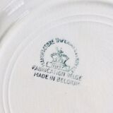 Five plates to desserts of the royal factory of Belgium nimy