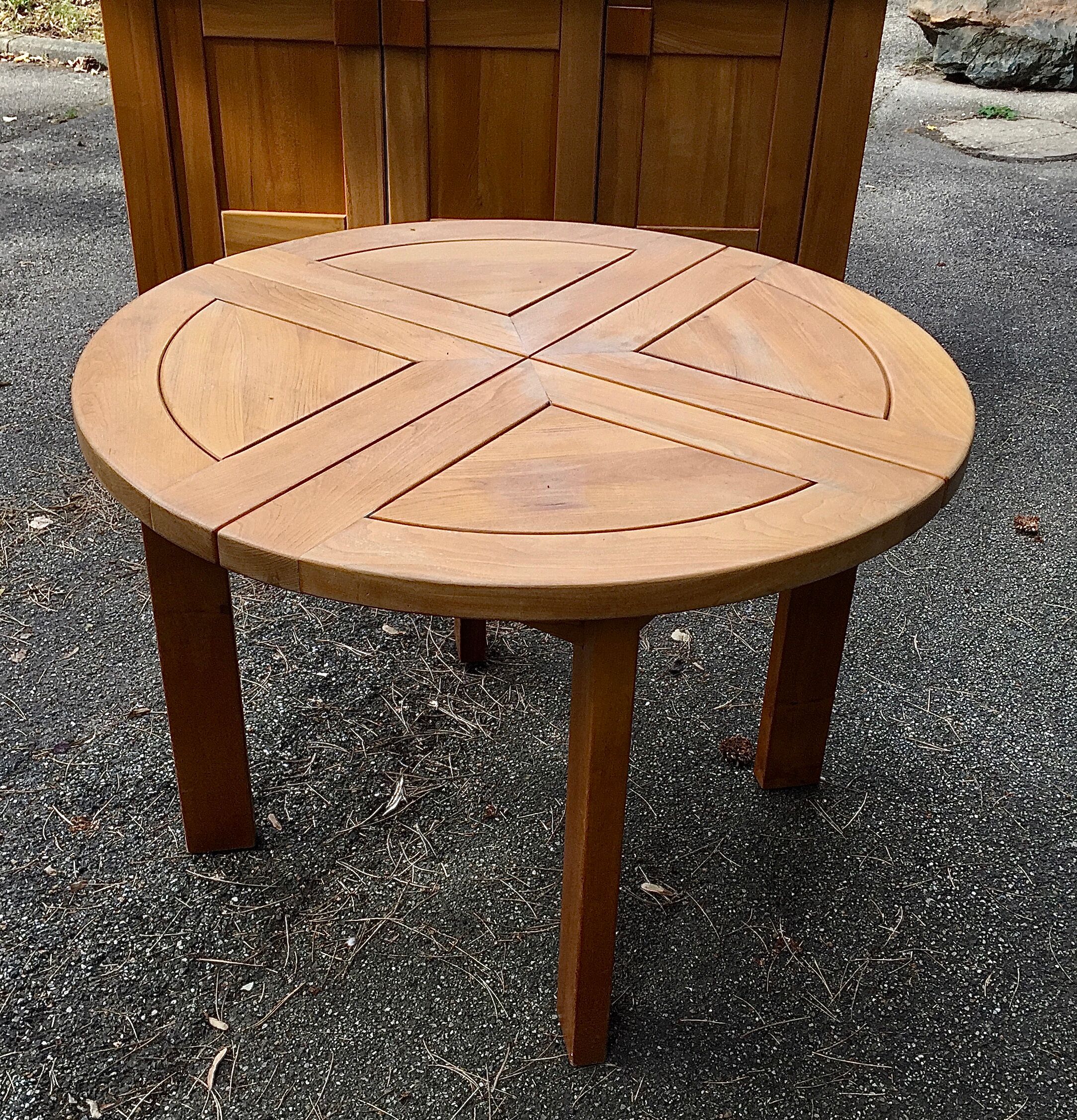 Home extension table massive elm regain