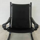 Vintage Mid Century Ingmar Relling Leather Lounge Chair