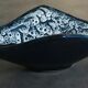 Cut ceramic centerpiece by vallauris fat lava sea foam 55 cm