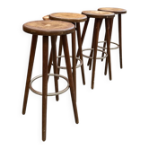 Suite de 4 tabourets de bar