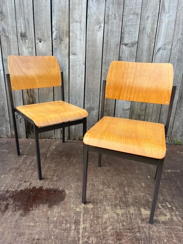 Beautiful vintage industrial office chairs – Gijs van der Sluis (68 in stock)