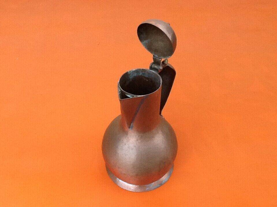 Old teapot Hammered copper and brass