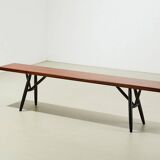 Ilmari Tapiovaara Early Pirkka Bench for Laukaan Puu Finland 1950s