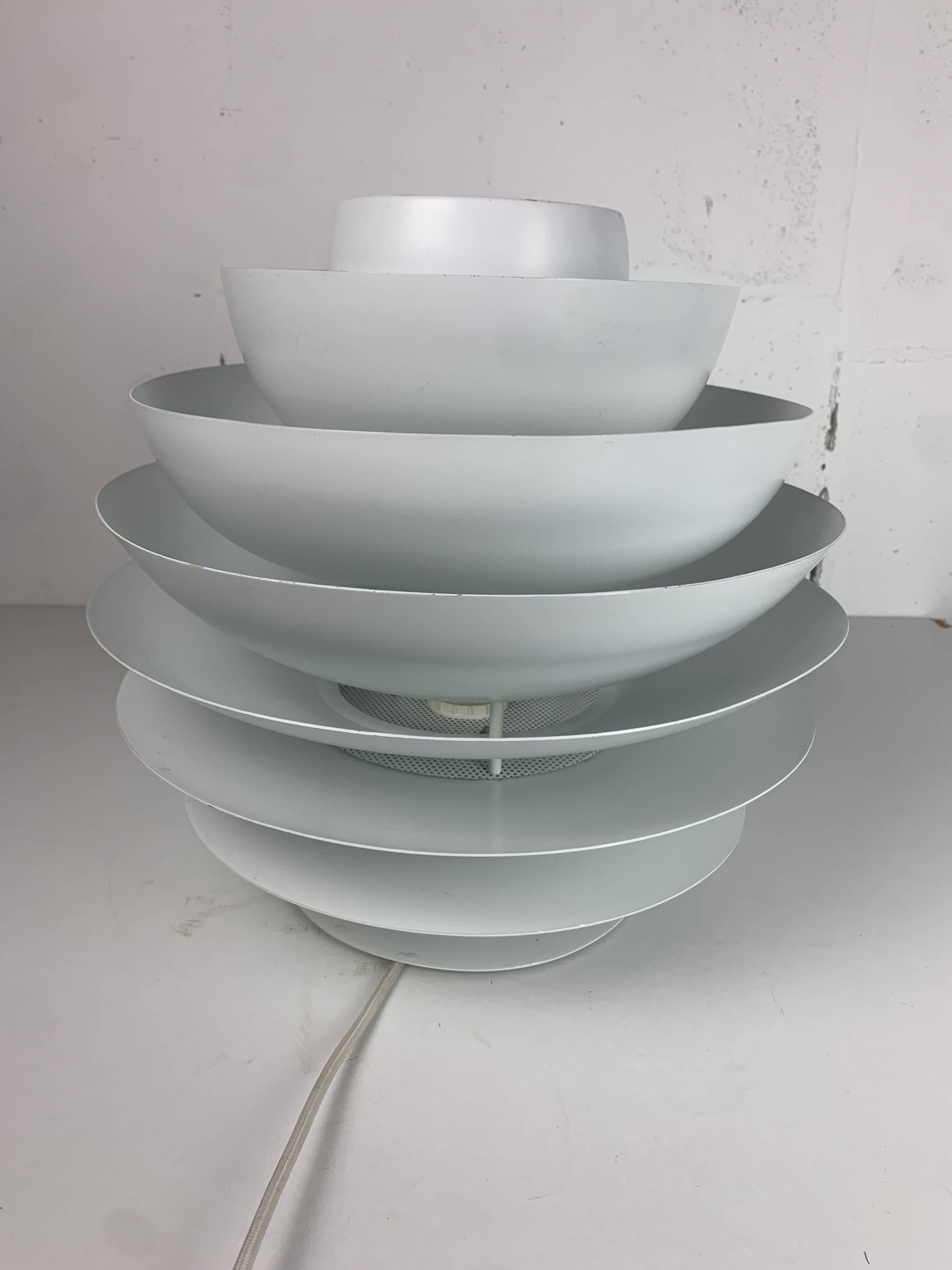 Danish Scandinavian artichoke "Barcelona" hanging pendant lamp by Bent Karlby, 1960s