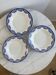 Lot de 3 assiettes creuses Sarreguemines Capri