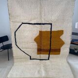 Handmade, multicolored Berber rug in pure wool, size 150 x 250 cm