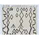 New Moroccan style Tulu Rug Made of Natural Undyed Wool. Custom Options Available