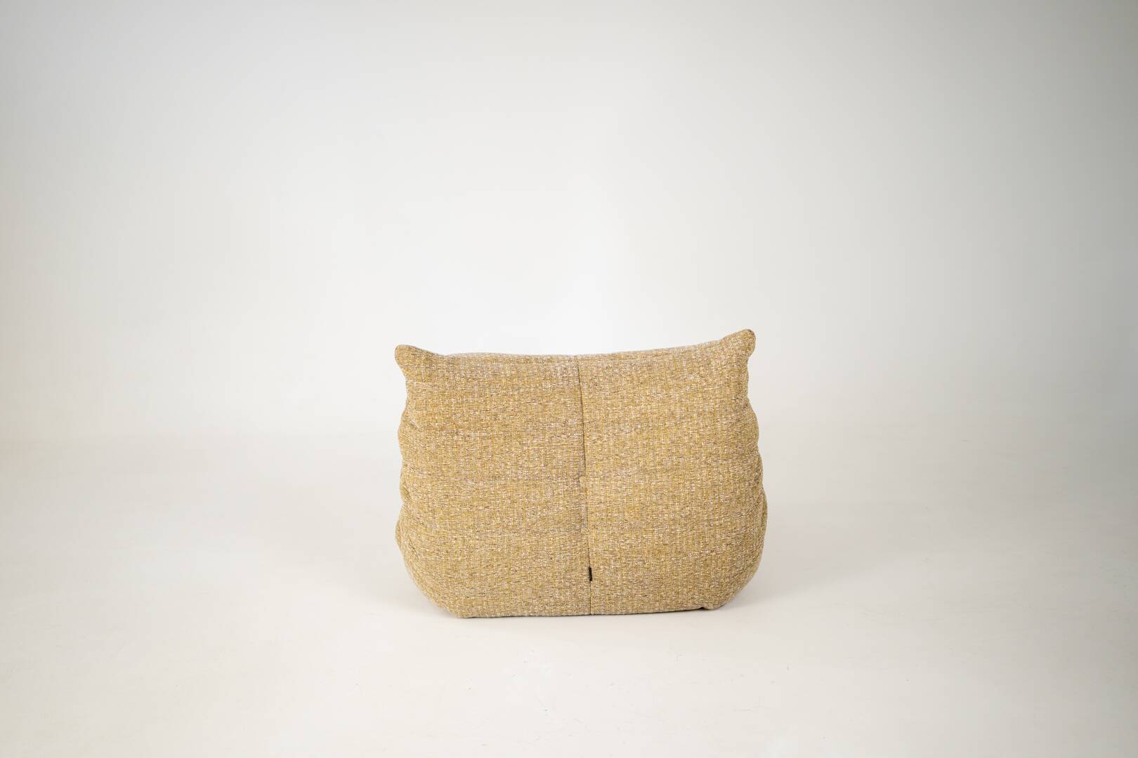 Togo set of launge chair and pouf in caramel loop