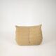 Togo set of launge chair and pouf in caramel loop