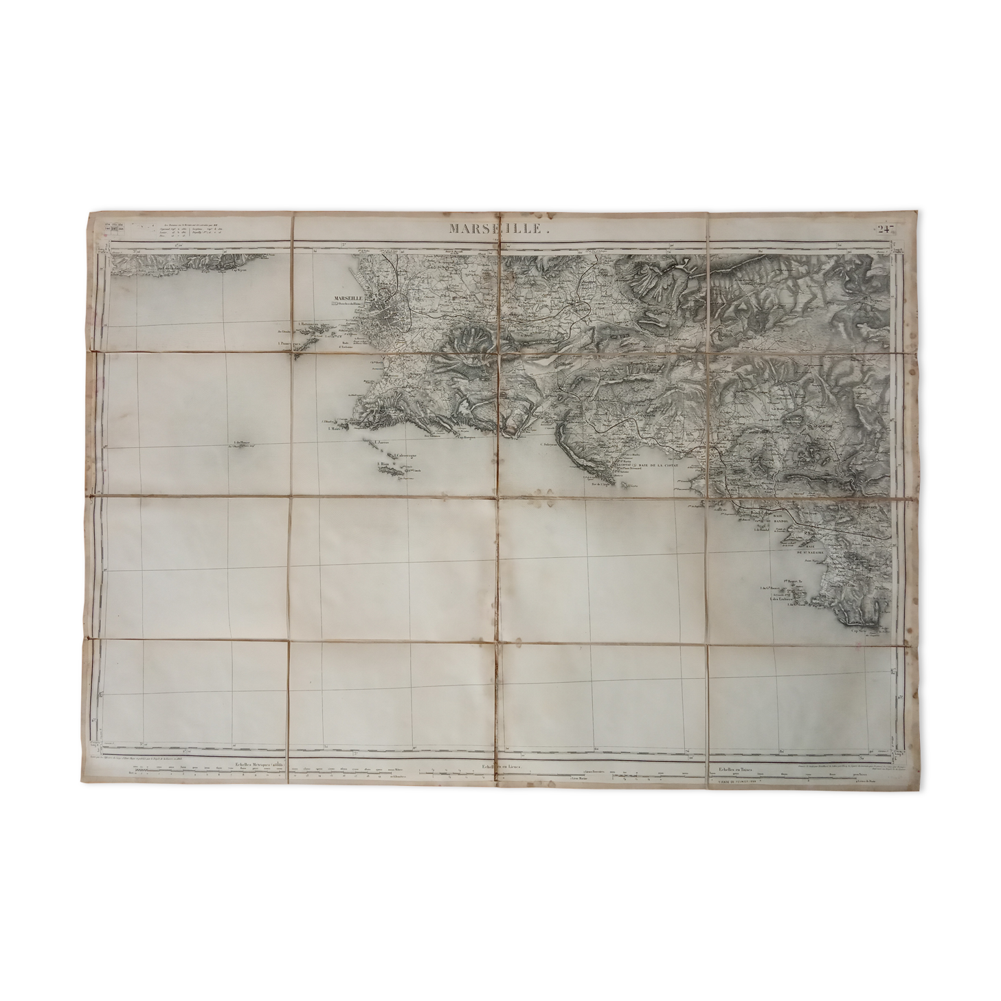 A map of Marseille at the end of the 19th century