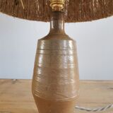 Sandstone lamp and rope