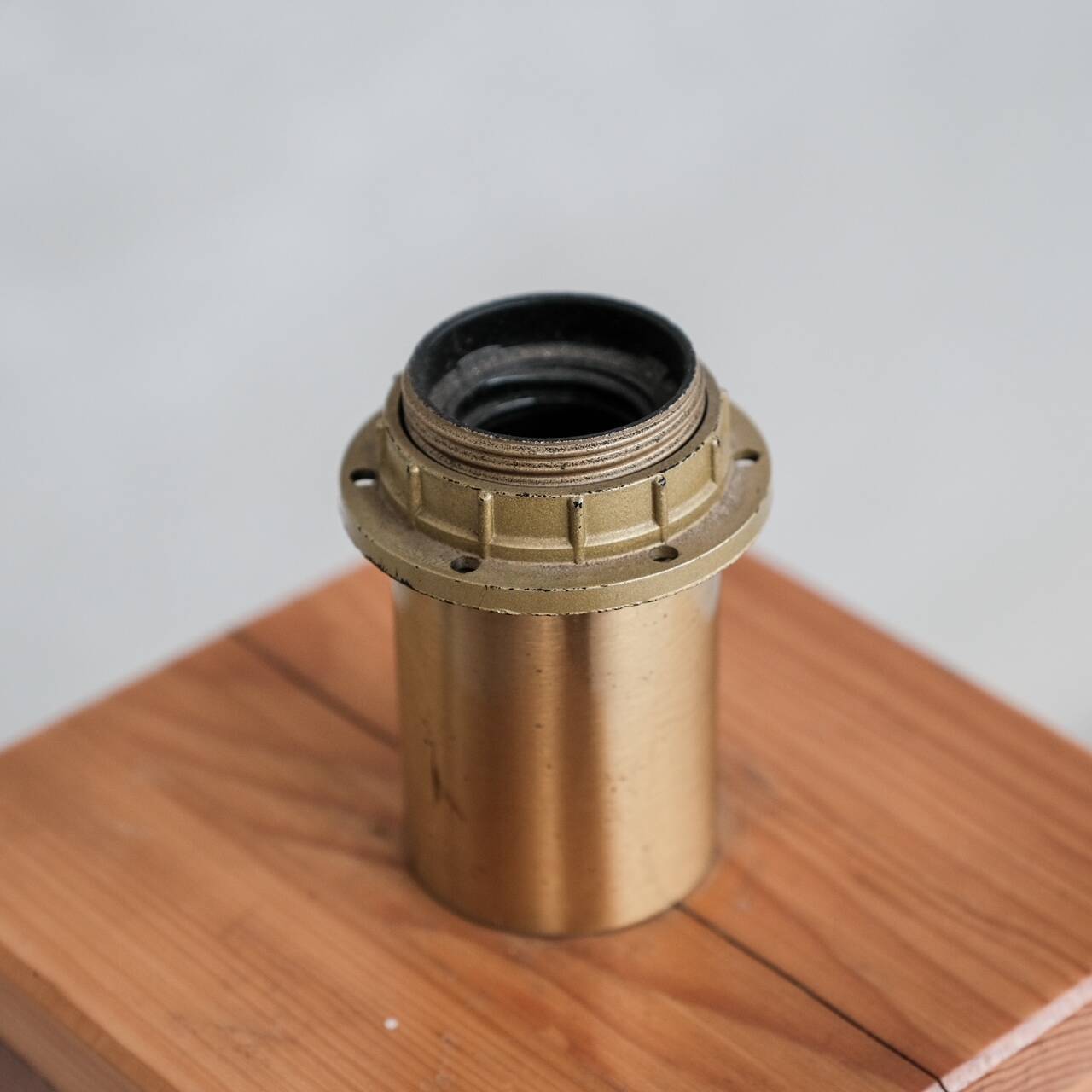 Pine Mid-Century Square Italian Mid-Century Table Lamp