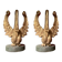 Ittalian Artist, Empire Period Decorative Swan Sculptures, 1800s, Giltwood, Set of 2
