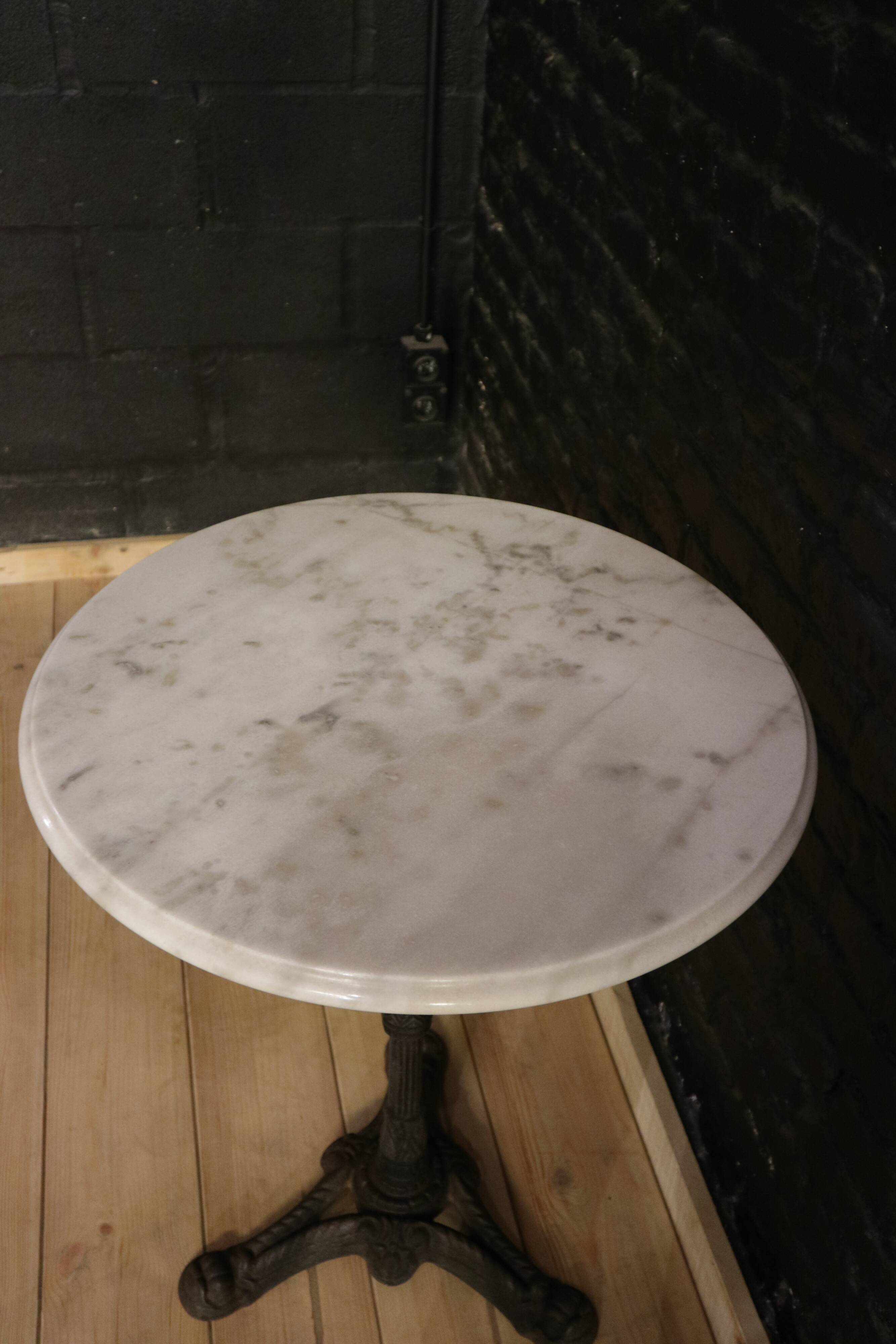 Bistro table marble