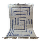 Handmade wool Berber rug 250x150cm