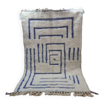 Handmade wool Berber rug 250x150cm
