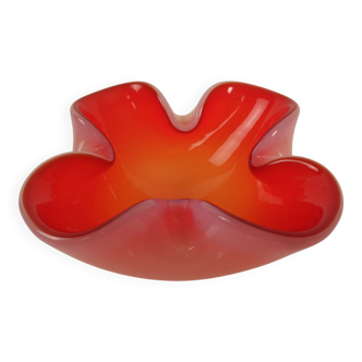 Sommerso Murano Glass Ashtray, Italy, 1960s