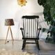 Rocking chair year 60, black wood