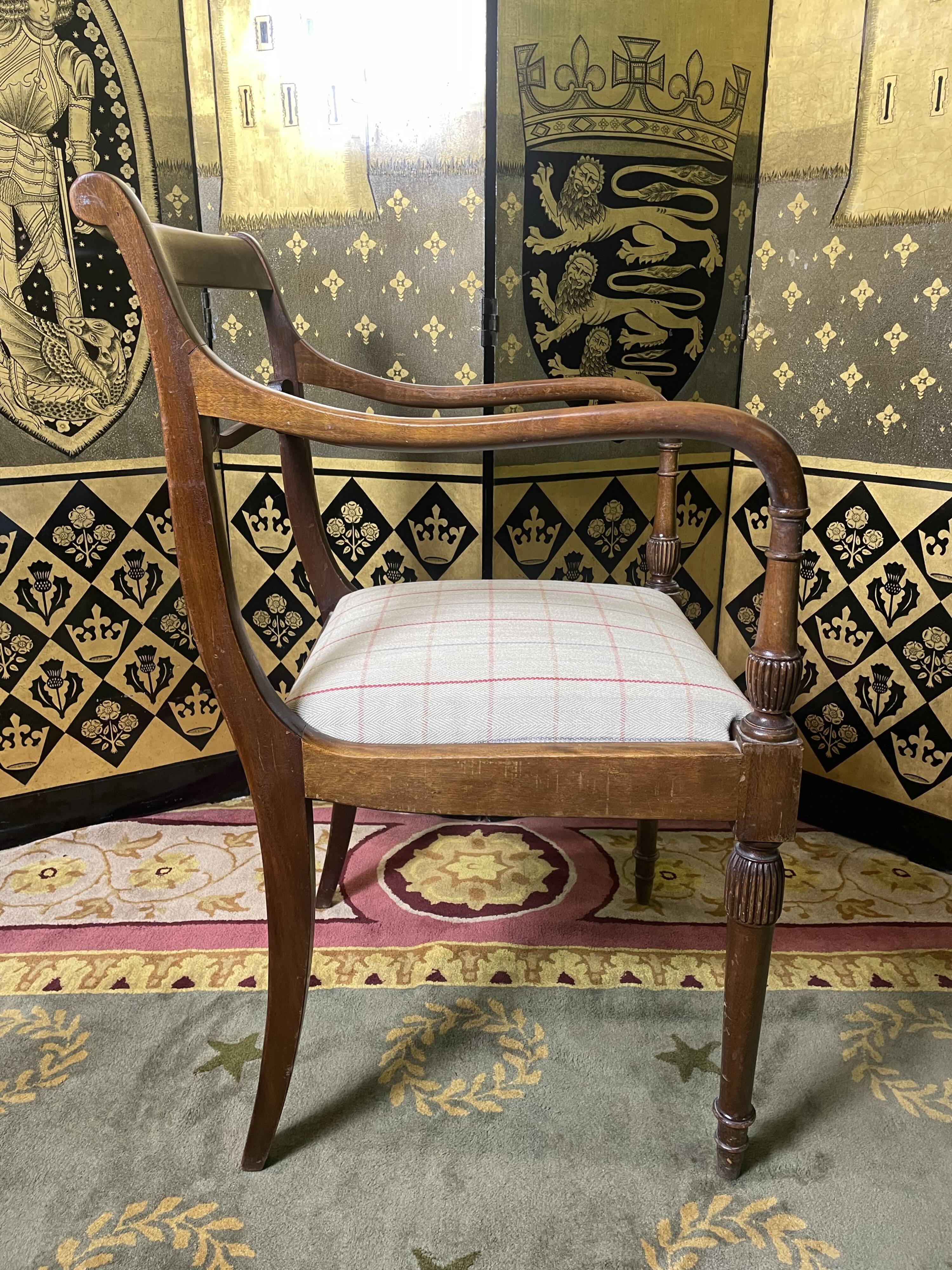Restored English office chair