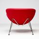 Mid-century modern chair with red and orange slices by Pierre Paulin