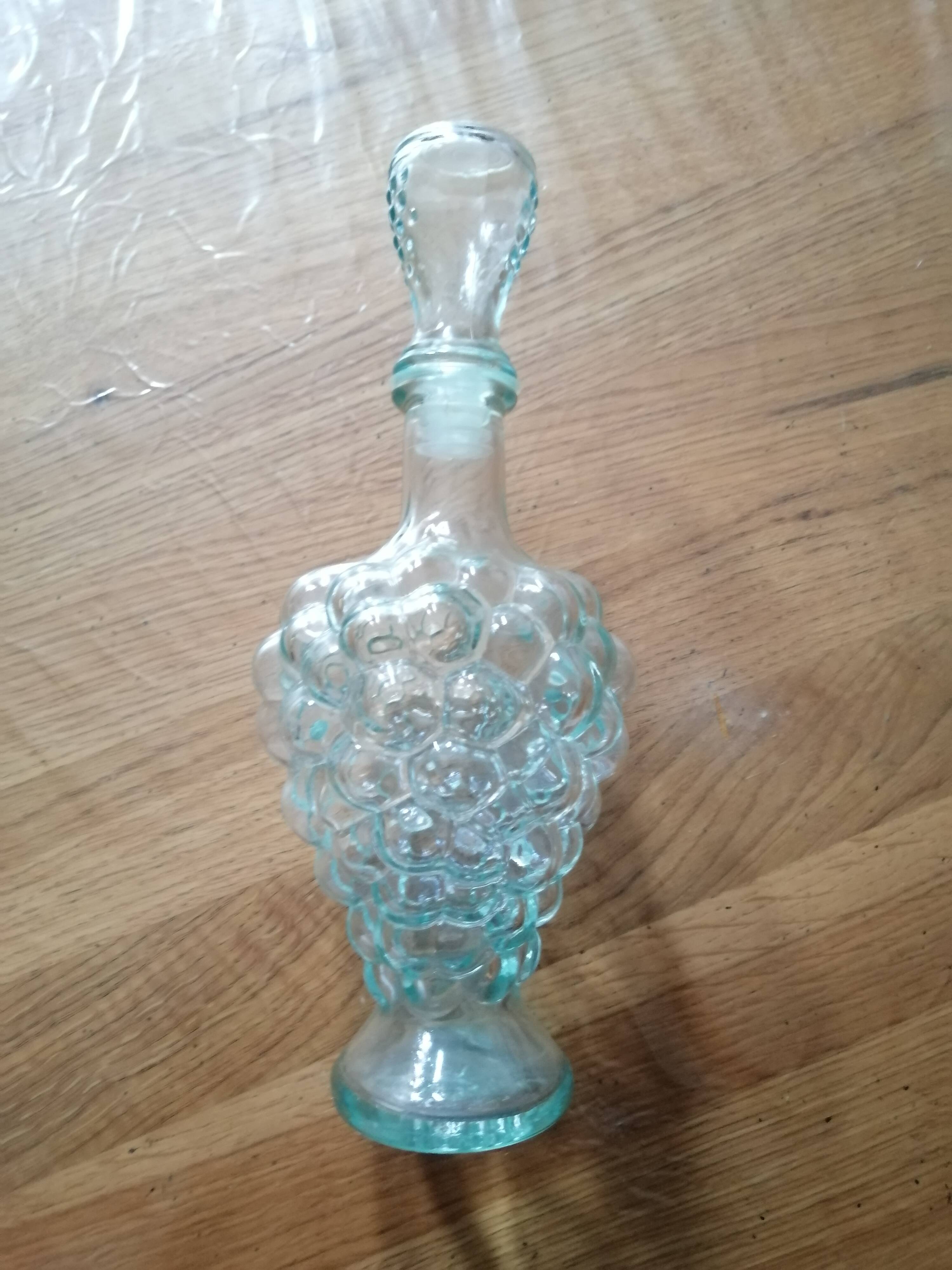 Italian transparent bubble carafe