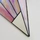 Pair of vintage Tiffany-style Art Deco glass paste wall sconces