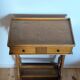 Lyre bedside table, cherry wood, 1960s.