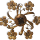 Applique fleur en laiton
