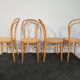 Set de 4 chaises cannées hêtre courbé