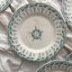 6 Gien ironstone dessert plates "Sagittaires"