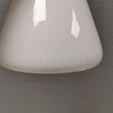 Hanging lamp in milky white glass