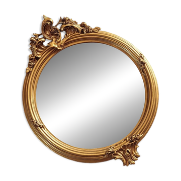 Round beveled mirror