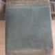 Double bed frame - Roche Bobois 1970s - complete - original green suede