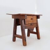 18th Century Spanish Chestnut Wood Side Table